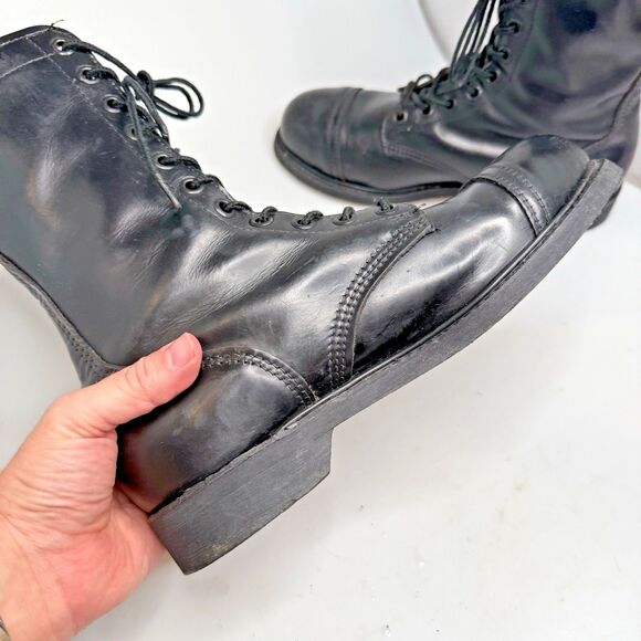 Carolina Men’s Black Leather Safety Steel Toe Work Boots Size 11 Made in USA EUC - Picture 11 of 16